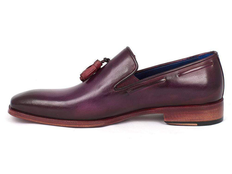 Paul Parkman (FREE Shipping) Men's Tassel Loafers Purple (ID