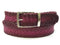 Paul Parkman (FREE Shipping) Men's Woven Leather Belt Purple (ID#B07-PURP) PAUL PARKMAN