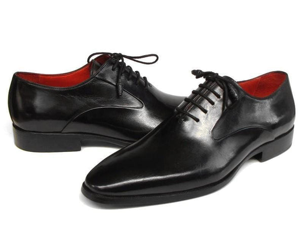Paul Parkman (FREE Shipping) Men's Black Oxfords Leather Upper and Leather Sole (ID#019-BLK)-'--JadeMoghul Inc.