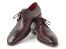Paul Parkman (FREE Shipping) Men's Brown Genuine Ostrich Derby Shoes (ID