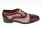 Paul Parkman (FREE Shipping) Men's Captoe Oxfords - Bordeaux / Beige Hand-Painted Suede Upper and Leather Sole (ID#024-BRR)-'--JadeMoghul Inc.