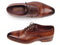 Paul Parkman (FREE Shipping) Men's Captoe Oxfords Brown Hand Painted Shoes (ID#077-BRW)-'--JadeMoghul Inc.