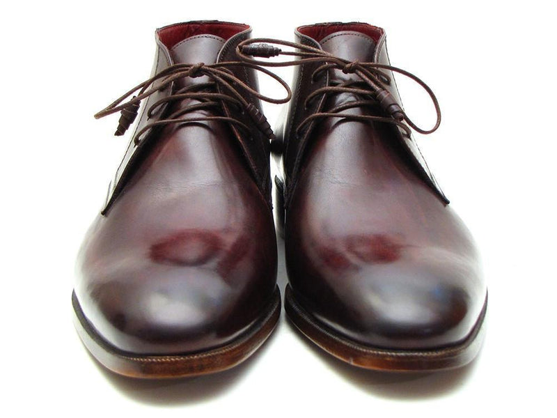 Paul Parkman (FREE Shipping) Men's Chukka Boots Brown & Bordeaux (ID