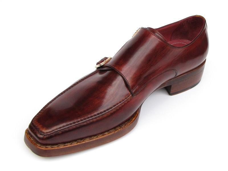 Paul Parkman (FREE Shipping) Men's Double Monkstrap Goodyear Welted Shoes (ID