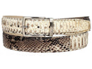 Paul Parkman (FREE Shipping) Men's Natural Genuine Python (snakeskin) Belt (ID