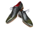 Paul Parkman (FREE Shipping) Men's Wingtip Oxford Floater Leather Green (ID