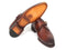 Paul Parkman (FREE Shipping) Monkstrap Dress Shoes Brown & Camel (ID#011B44)-'--JadeMoghul Inc.