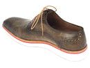 Paul Parkman (FREE Shipping) Smart Casual Oxford Shoes For Men Army Green (ID