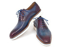 Paul Parkman (FREE Shipping) Smart Casual Oxford Shoes For Men Blue & Purple (ID