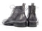 Paul Parkman (FREE Shipping) Wingtip Ankle Boots Gray Hand-Painted (ID#777-GRAY) PAUL PARKMAN
