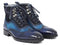 Paul Parkman (FREE Shipping) Wingtip Boots Blue Suede & Leather (ID#971-BLU) PAUL PARKMAN