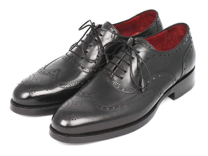 Paul Parkman (FREE Shipping) Wingtip Oxford Goodyear Welted Black (ID