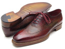 Paul Parkman (FREE Shipping) Wingtip Oxford Goodyear Welted Bordeaux & Camel (ID