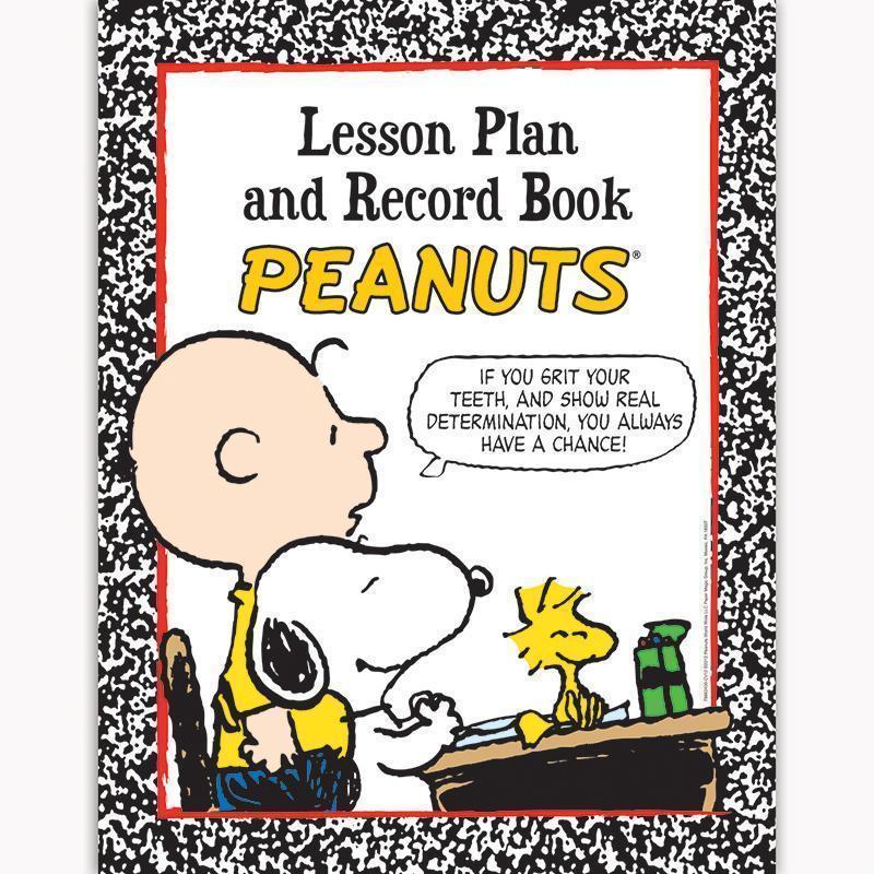 PEANUTS LESSON PLAN AND RECORD BOOK-Learning Materials-JadeMoghul Inc.