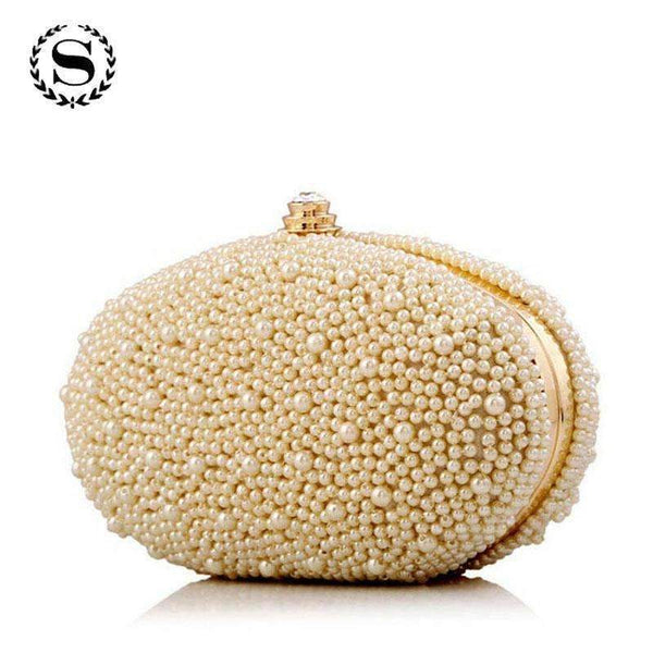 Pearl Encrusted Luxury Evening Clutch AExp