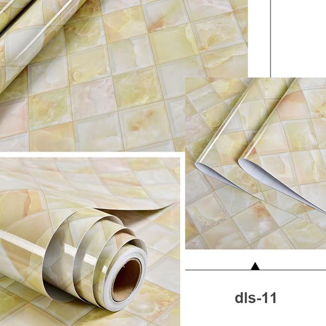 Pearl White DIY Decorative Film PVC Self adhesive Wall paper Furniture Renovation Stickers Kitchen Cabinet Waterproof Wallpaper JadeMoghul Inc. 