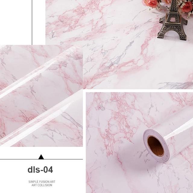 Pearl White DIY Decorative Film PVC Self adhesive Wall paper Furniture Renovation Stickers Kitchen Cabinet Waterproof Wallpaper JadeMoghul Inc. 