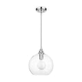 Pendant Lights Glass Pendant Light - Latoya 1-light Clear Glass 8-inch Edison Pendant with Bulb HomeRoots