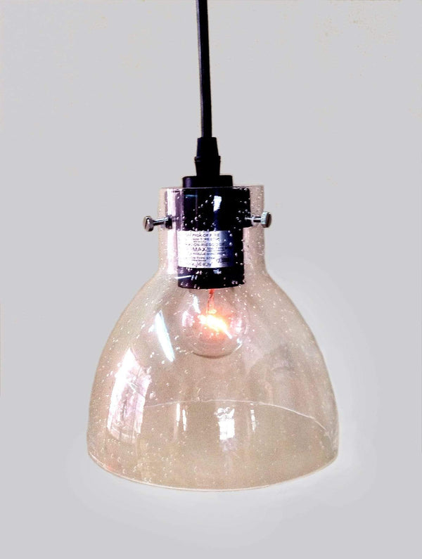 Pendant Lights Glass Pendant Light - Latricia 1-light Adjustable Cord Glass Edison Pendant Light with Bulb HomeRoots