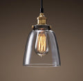 Pendant Lights Glass Pendant Light - Lilith Adjustable Cord 6-inch Pendant Light HomeRoots