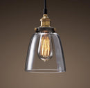Pendant Lights Glass Pendant Light - Lilith Adjustable Cord 6-inch Pendant Light HomeRoots