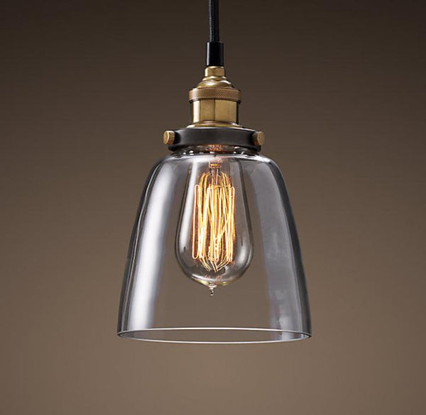 Pendant Lights Glass Pendant Light - Lilith Adjustable Cord 6-inch Pendant Light HomeRoots
