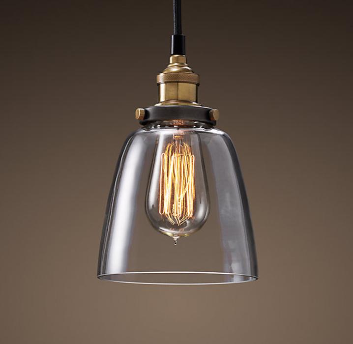 Pendant Lights Glass Pendant Light - Lilith Adjustable Cord 6-inch Pendant Light HomeRoots