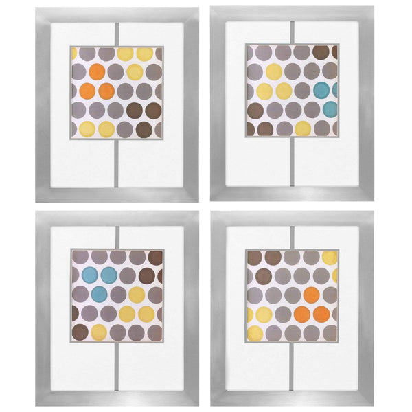 Pendant Lights Glass Pendant Lights - 21" X 25" Silver Frame Marquee Lights (Set of 4) HomeRoots