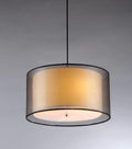 Pendant Lights Pendant Lighting - Jonah 3-light Double Drum Shade Pendant HomeRoots