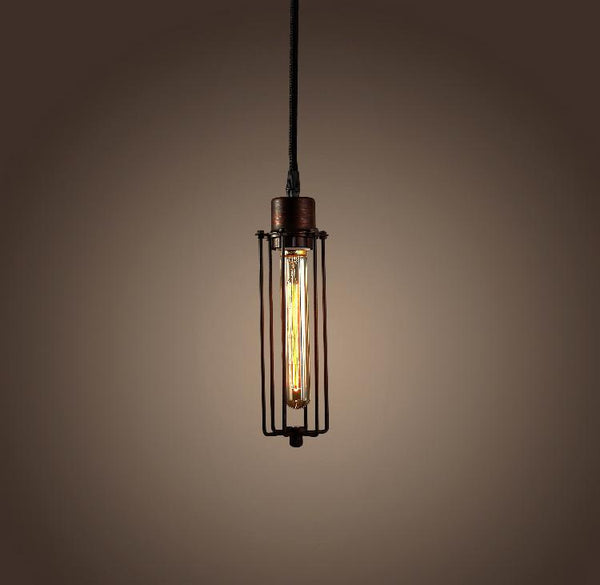 Pendant Lights Pendant Lighting - Lorelei 1-light Adjustable Height Antique Edison Pendant with Bulb HomeRoots