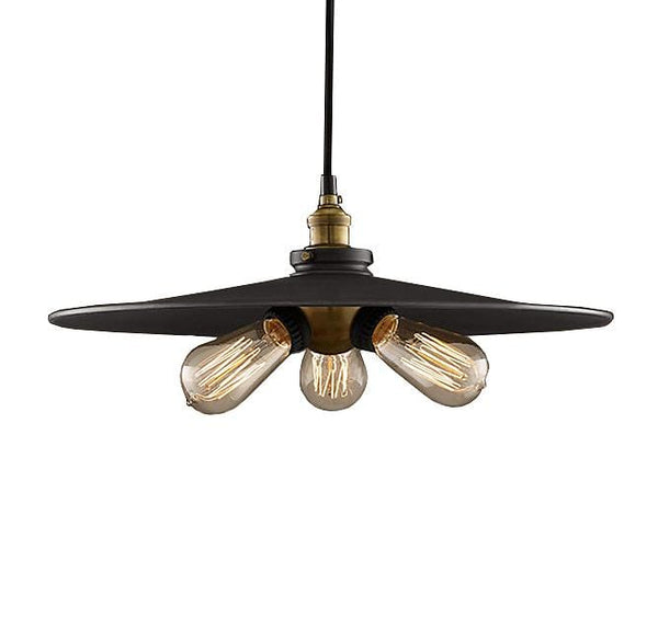 Pendant Lights Pendant Lighting - Lorena 3-light Black Adjustable Height 16-inch Edison Pendant with Bulbs HomeRoots