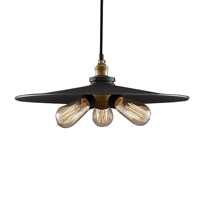 Pendant Lights Pendant Lighting - Lorena 3-light Black Adjustable Height 16-inch Edison Pendant with Bulbs HomeRoots