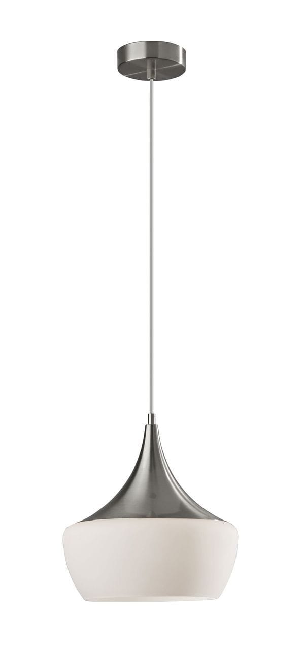 Pendant Lights Rustic Pendant Lighting - 12" X 12" X 12" Brushed steel Metal Pendant HomeRoots