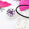 Pendant Necklace Glass Ball Crystal Feather Chain AExp