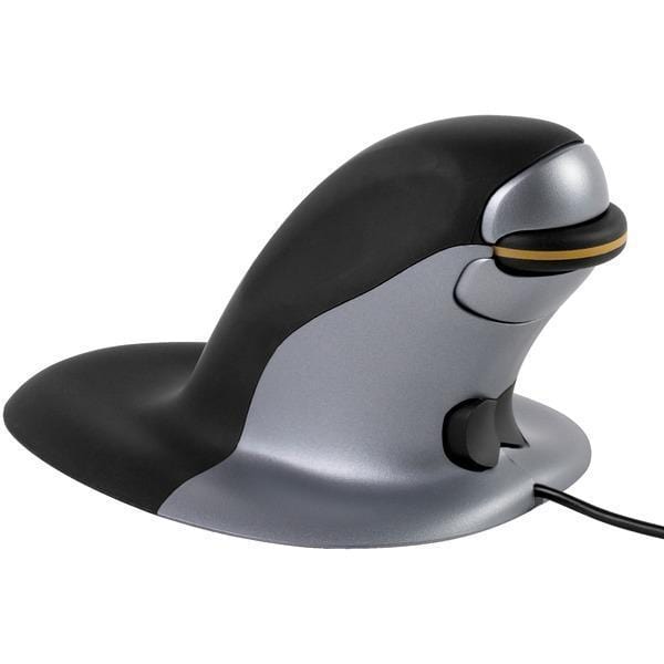 Penguin Ambidextrous Vertical Mouse (Wired)-Mice & Mouse Pads-JadeMoghul Inc.