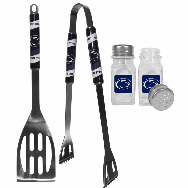 Penn St. Nittany Lions 2pc BBQ Set with Salt & Pepper Shakers-Tailgating Accessories-JadeMoghul Inc.
