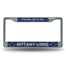 Jeep License Plate Frame Penn State Bling Chrome Frame