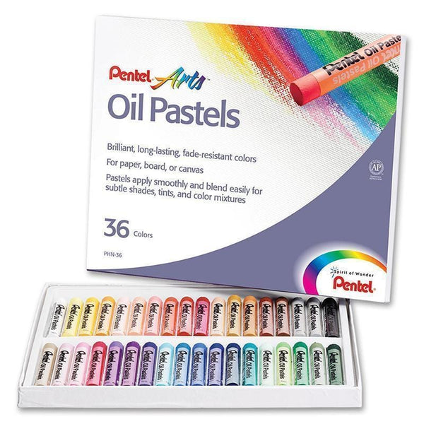 PENTEL OIL PASTELS 36 CT-Supplies-JadeMoghul Inc.