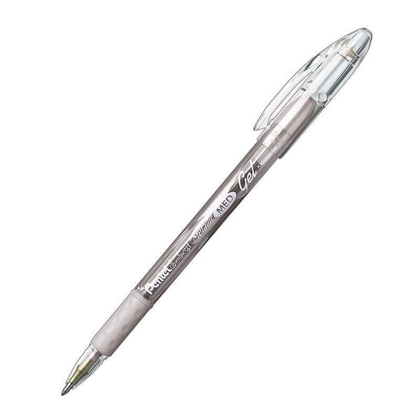 PENTEL SUNBURST SILVER METALLIC PEN-Supplies-JadeMoghul Inc.