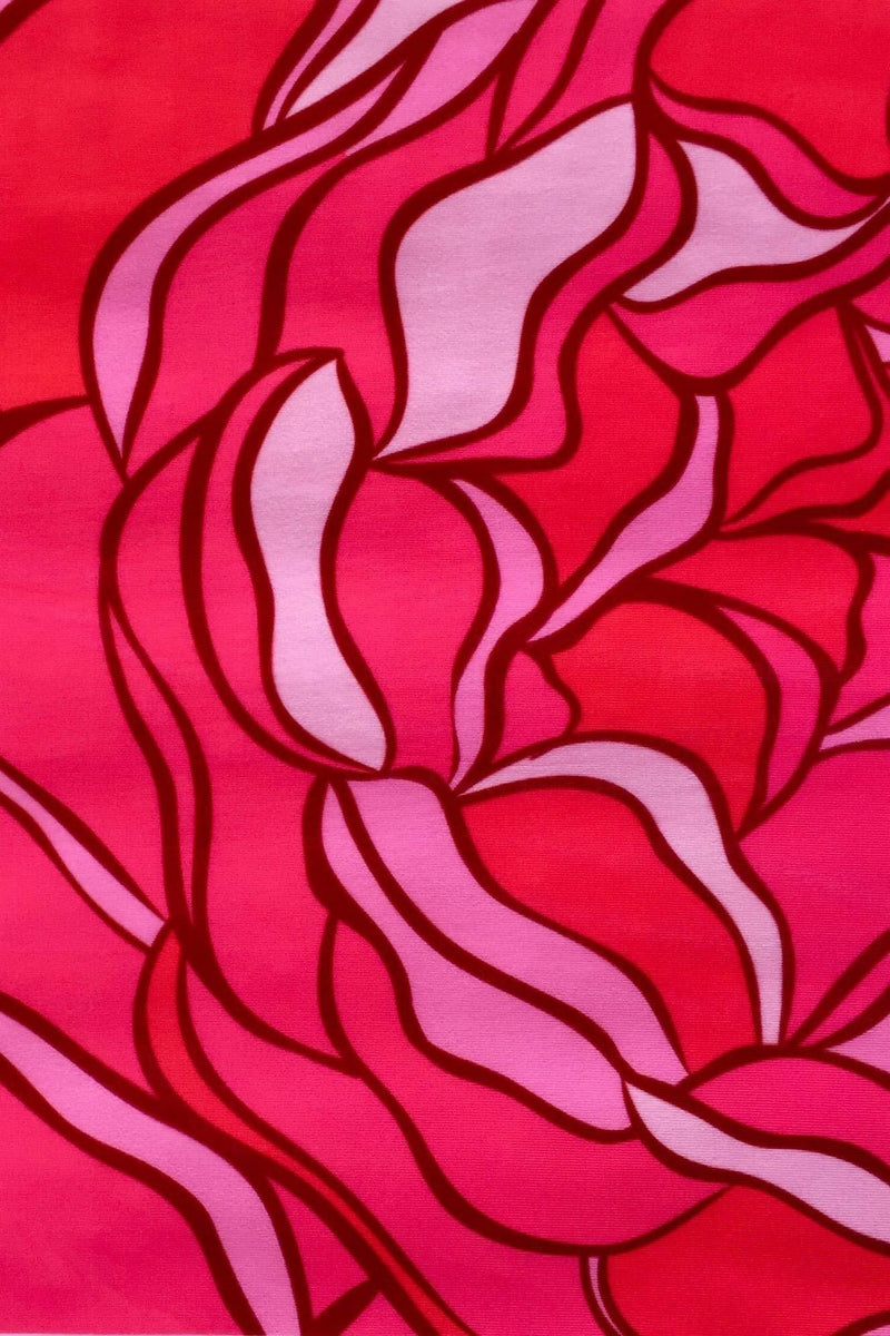 Peony Blaze Gloria Empire Waist Hot Pink Floral Dress - Girls