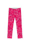 Peony Blaze Peony Blaze Lucy Cute Hot Pink Floral Print Leggings - Girls Lucy Leggings