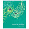 Perfect Peacock Rectangular Label Indigo Blue (Pack of 1)-Wedding Favor Stationery-Mocha Mousse-JadeMoghul Inc.