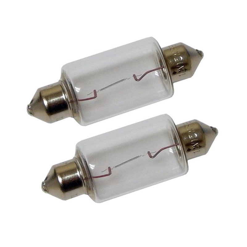 Perko Double Ended Festoon Bulbs - 12V, 15W, .97A - Pair [0070DP1CLR]-Bulbs-JadeMoghul Inc.