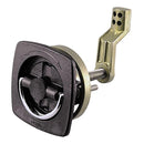 Perko Flush Latch - Non-Locking - 2.5" x 2.5" w-Offset Cam Bar Flexible Polymer Strike [0932DP1BLK]-Accessories-JadeMoghul Inc.