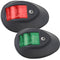 Perko LED Sidelights - Red-Green - 12V - Black Housing [0602DP1BLK]-Navigation Lights-JadeMoghul Inc.