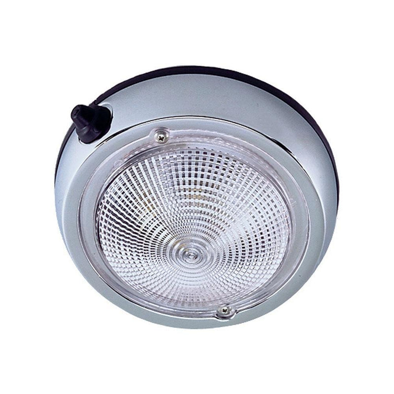 Perko Surface Mount Dome Light - 5" O.D.(4" Lens) - Chrome Plated [0300DP1CHR]-Dome/Down Lights-JadeMoghul Inc.