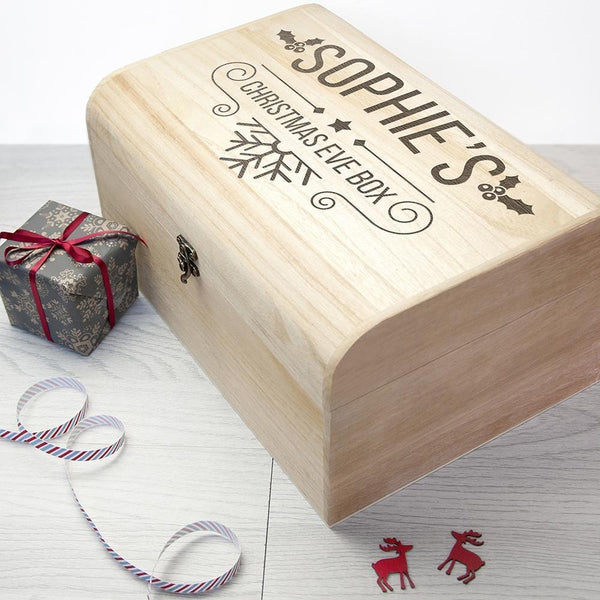 Personalised Christmas Gifts Eve Chest