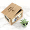 Personalized Couple Gifts Couple Monogram Midi Oak Photo Cube Keepsake Box