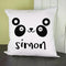 Personalised Pillow Cute Panda Eyes Cushion Cover