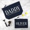 Personalized Father's Day Gifts - Daddy & Me Navy Wash Bags